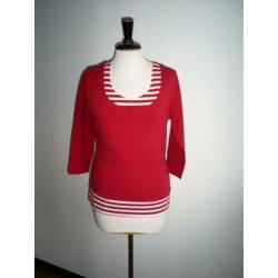 NIEUW !!! dubbele rode SUSSKIND top mt. XL was 80,00