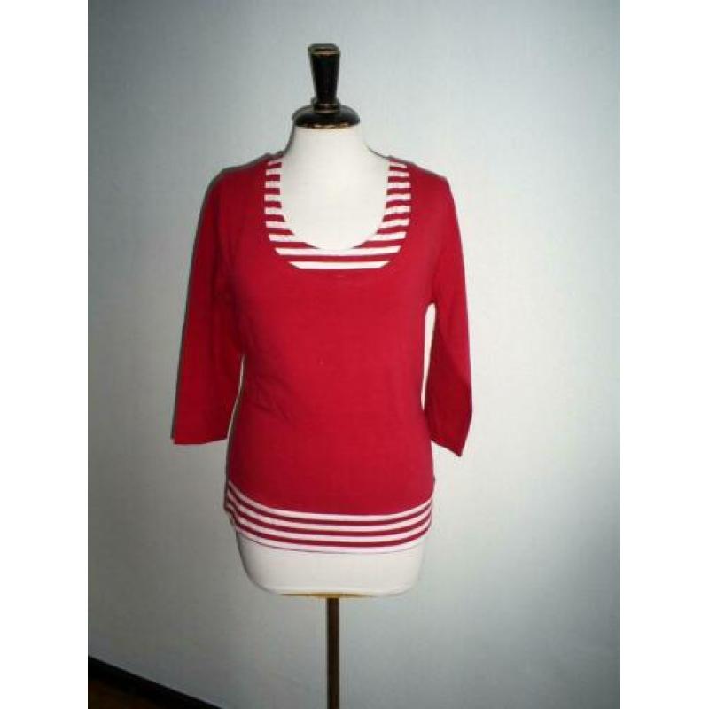 NIEUW !!! dubbele rode SUSSKIND top mt. XL was 80,00