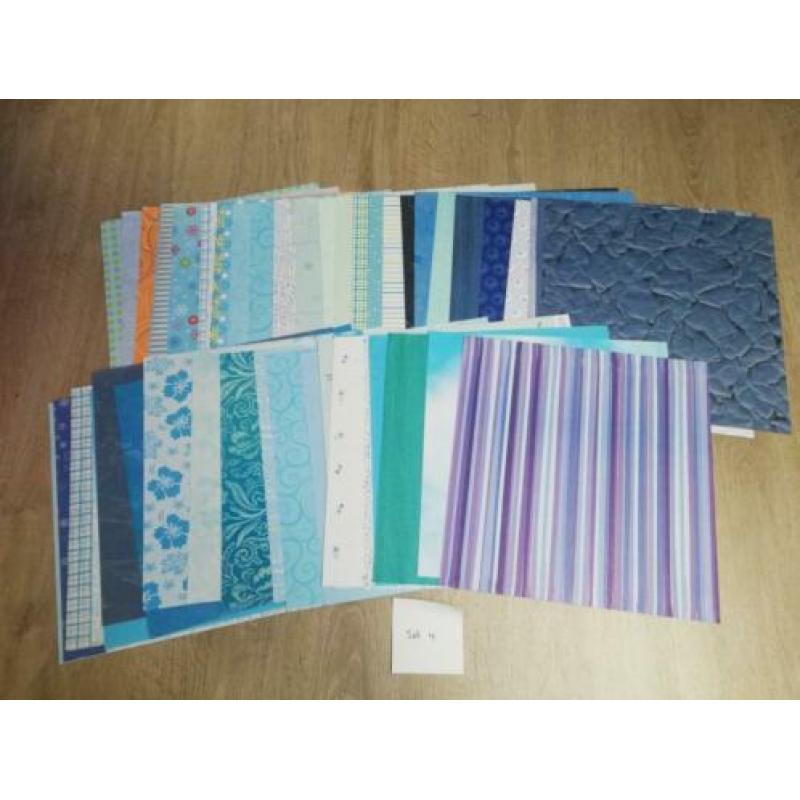 Verschillende sets scrappapier 30x30
