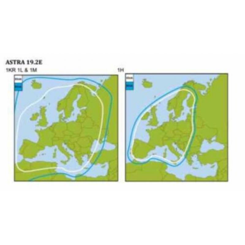 maxview twister, 65 centimeter single schotel voor camper