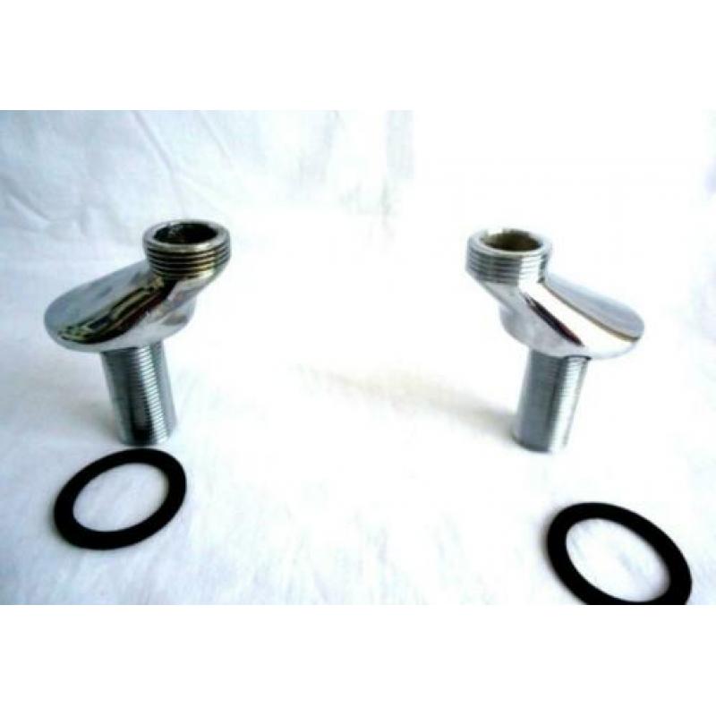 Chr. zwaai aansluit koppeling laag 3/4 x 1/2 set a 2stuks