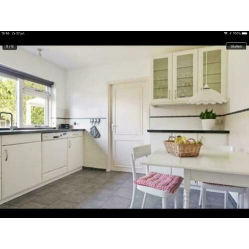Losse keuken/vitrine kast met aanrechtblad