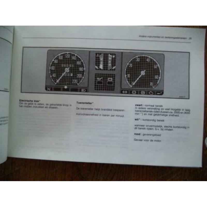 OPEL KADETT - Bediening, Veiligheid, Onderhoud - 1987