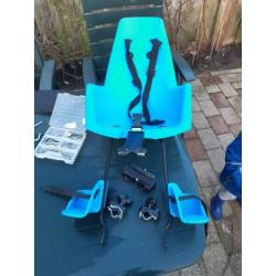 Fietszitje achter bobike blauw