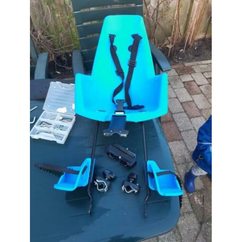 Fietszitje achter bobike blauw