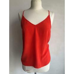 gestuz top zijde maat 40 rood