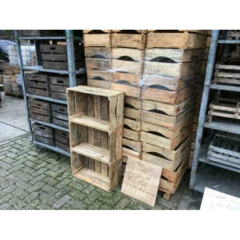 2-lats Fruitkisten , Veilingkisten met Tekst , Bullinga