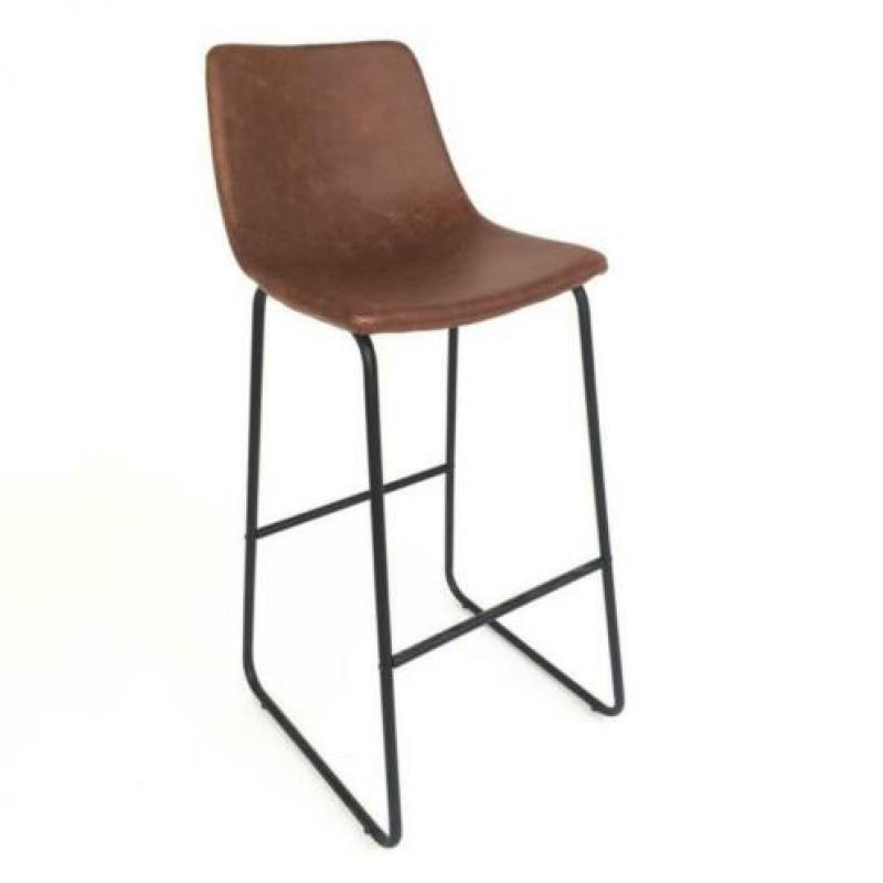 200x Vintage leren barkruk kruk horeca leer industriele 563