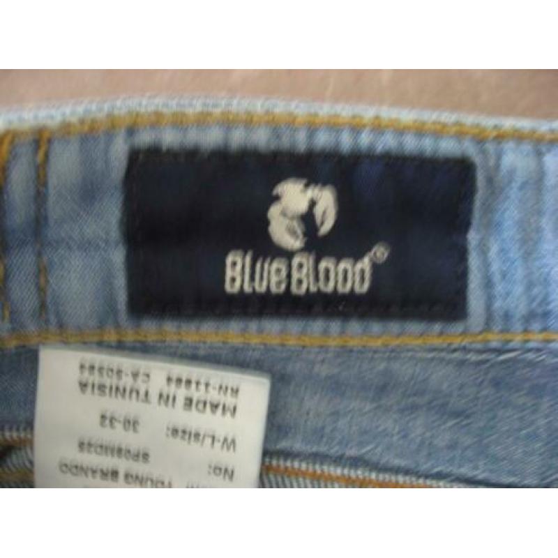 zgan bleached Blue Blood spijkerbroek, mt 30/32