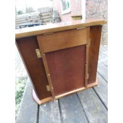 prachtig oud houten kastje voor opmaken make up 30 cm br 25
