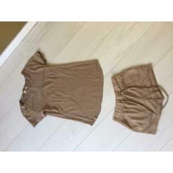 2-delige Jumpsuit Beige S