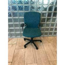 bureaustoel Comforto blauw/groen