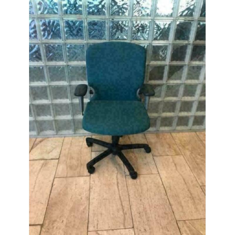 bureaustoel Comforto blauw/groen