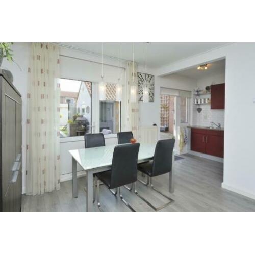 Eettafel glas - metaal 160cm uitschuifbaar
