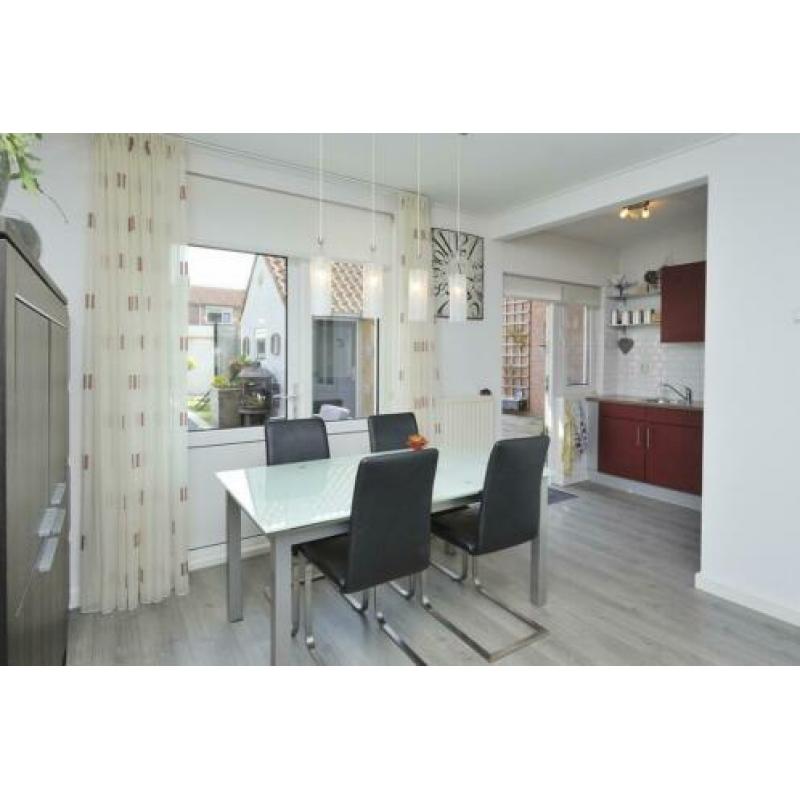 Eettafel glas - metaal 160cm uitschuifbaar