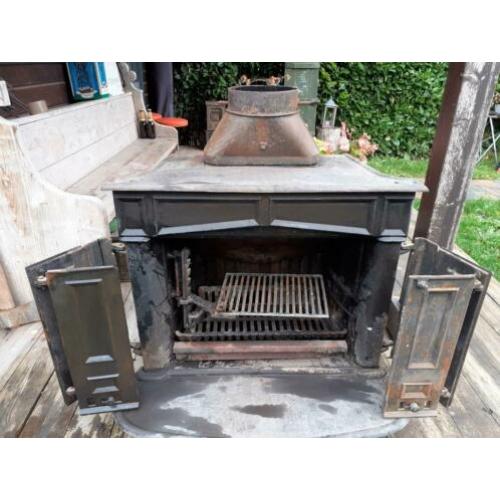 Hout kachel of open haard