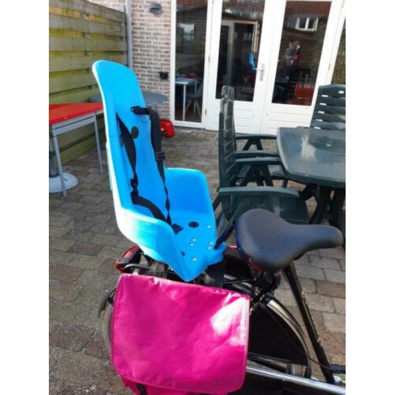 Fietszitje achter bobike blauw