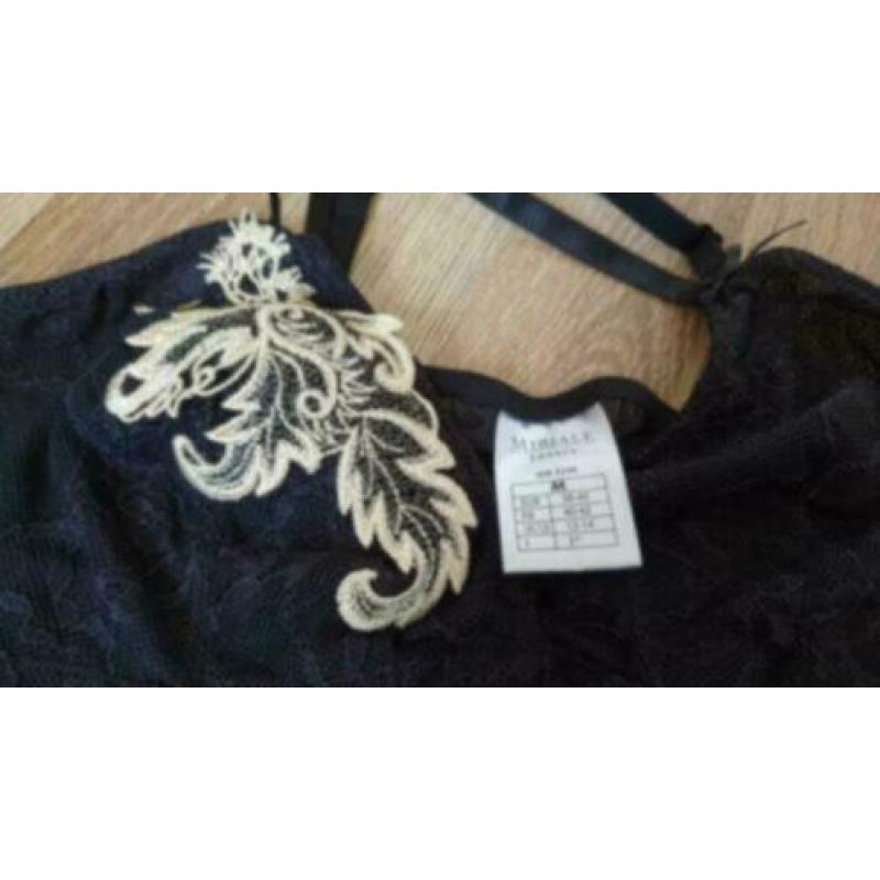 Zwart setje miriale luxury maat medium