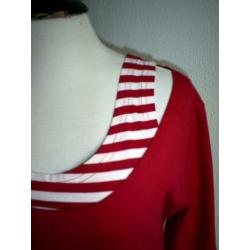 NIEUW !!! dubbele rode SUSSKIND top mt. XL was 80,00