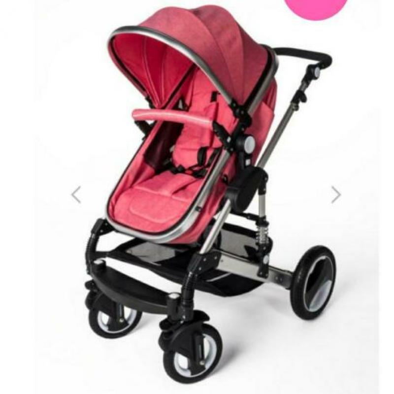 3in 1 kinderwagen roze