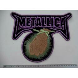 Metallica shaped backpatch nIeuw patch bp356 22x27cm