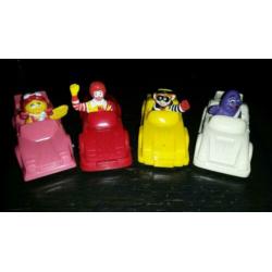 McDonald's Happy Meal speelgoed 4x Connect-a-car 1991