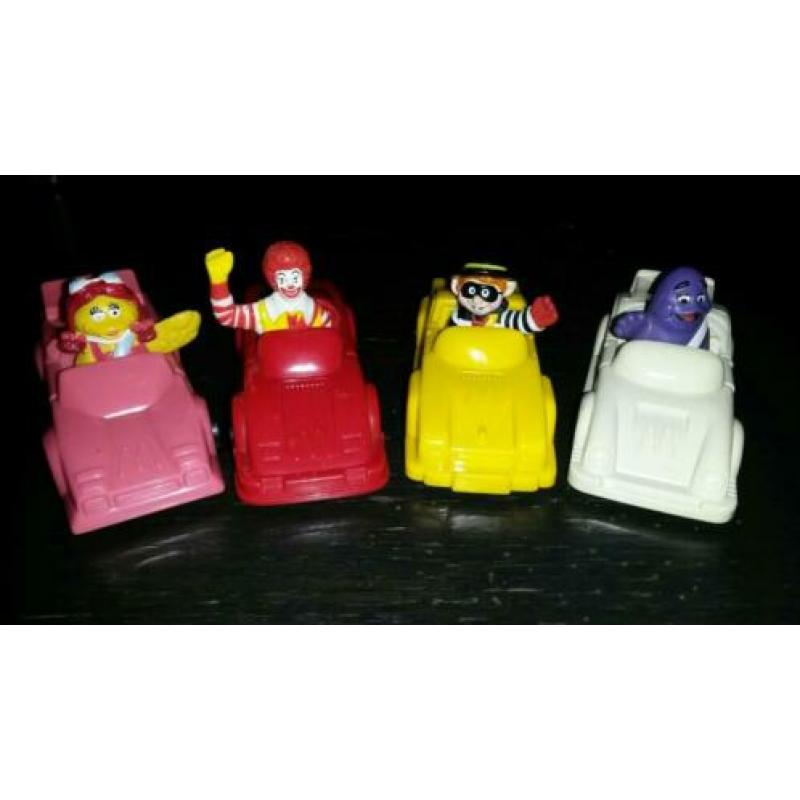 McDonald's Happy Meal speelgoed 4x Connect-a-car 1991