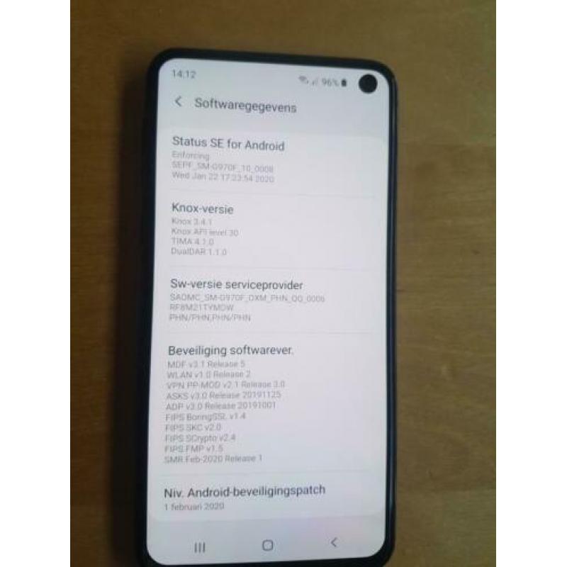 samsung S10e , nieuw staat , zwart