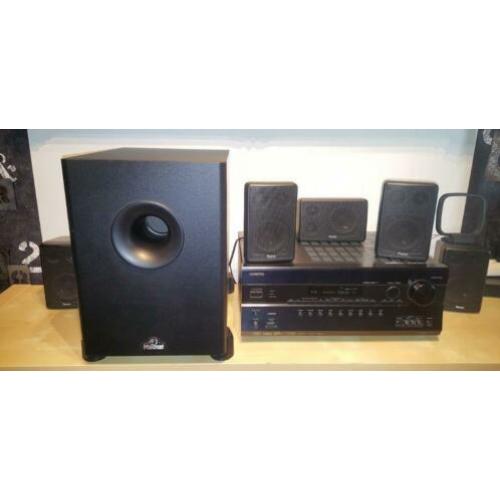 Onkyo TX-SR607 Rceiver/tuner e.v.t. met Magnat speakersset