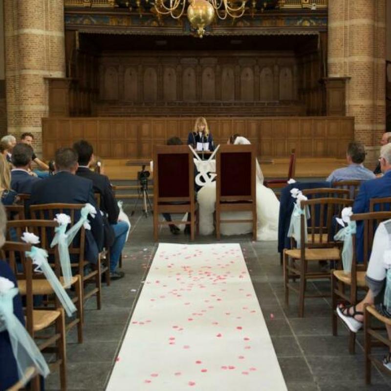 Witte trouwloper