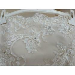 Trouwjurk strapless mt 42