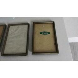 Drie vintage foto lijsten