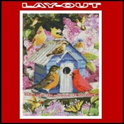 ¦ Diamond Painting Vogelhuisje 30*40 Full-Volledig