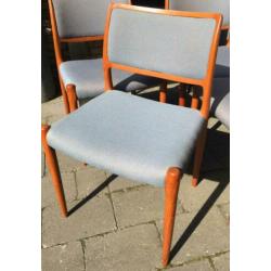 Niels Moller no 80 stoelen Deens design Vintage retro