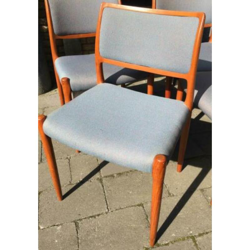 Niels Moller no 80 stoelen Deens design Vintage retro