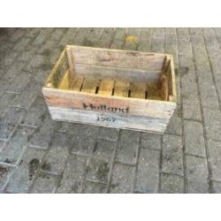 2-lats Fruitkisten , Veilingkisten met Tekst , Bullinga