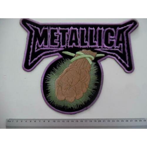 Metallica shaped backpatch nIeuw patch bp356 22x27cm