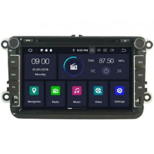 Navigatie vw golf 6 dvd carkit android 9 usb carplay 8 inch