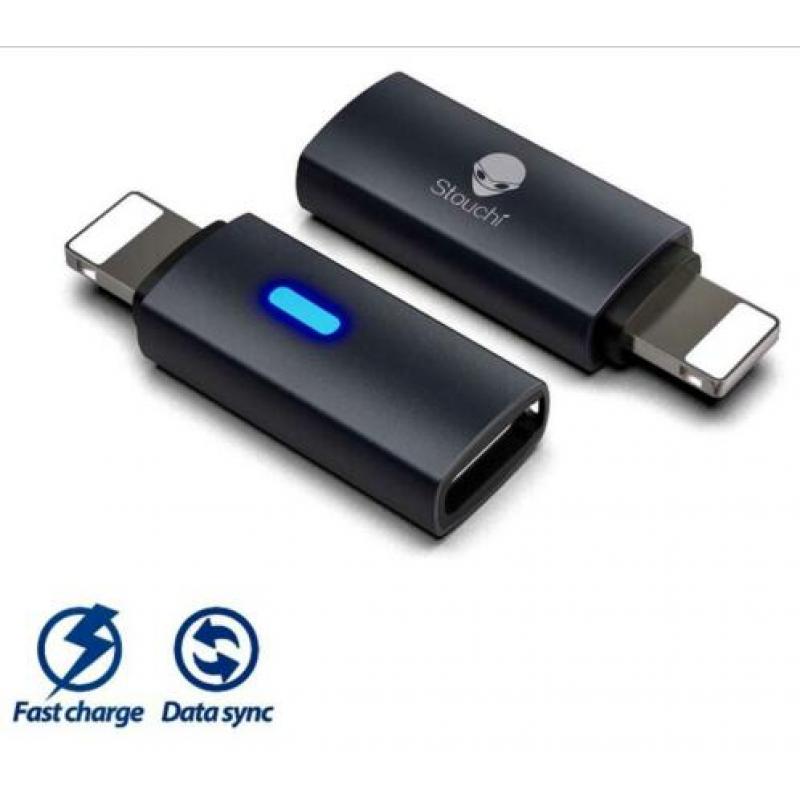 Adapter iOS Lightning(m)-USB-C(v)