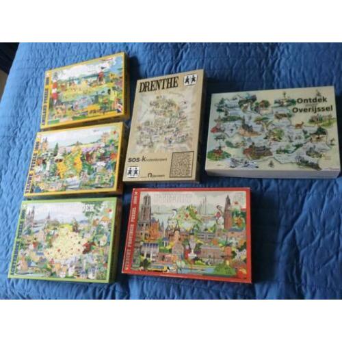 Provinciepuzzels Utrecht, Ameland, Veluwe, Achterhoek, Overi