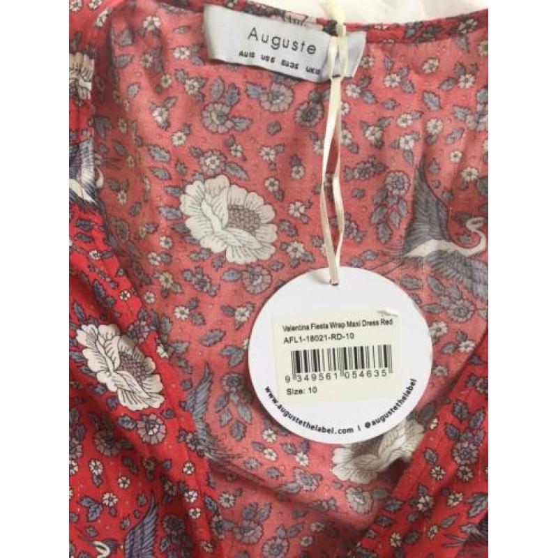 Auguste wrap dress maxi jurk maat 36 nieuw