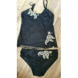 Zwart setje miriale luxury maat medium