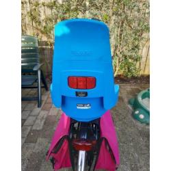 Fietszitje achter bobike blauw