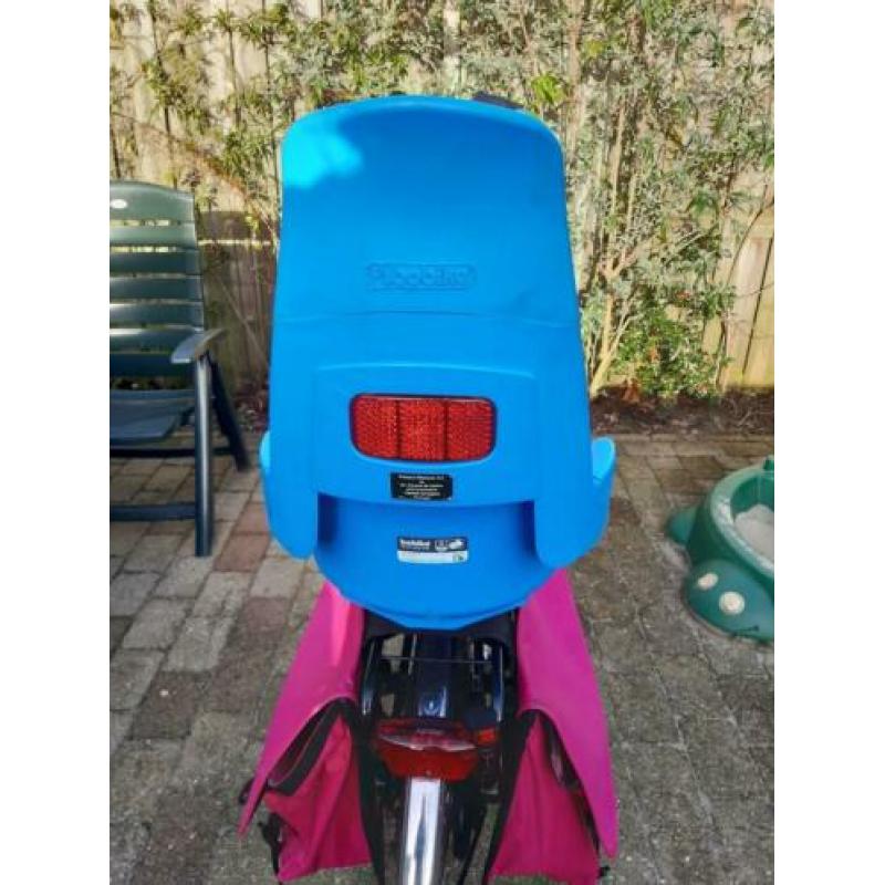 Fietszitje achter bobike blauw