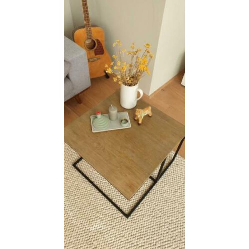 Salontafel, bijzettafel, hout, staal van Home Stock