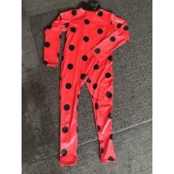 Miraculous Ladybug verkleedpak maat 5-6 jaar (110-116)