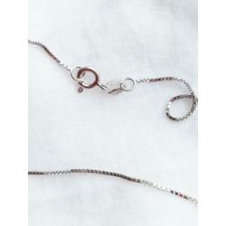 Vintage 925 sterling zilveren ketting, maansteen en granaat