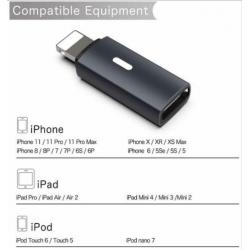 Adapter iOS Lightning(m)-USB-C(v)