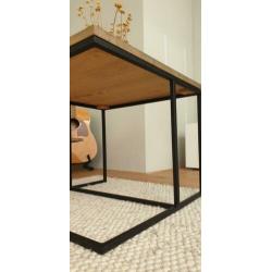 Salontafel, bijzettafel, hout, staal van Home Stock