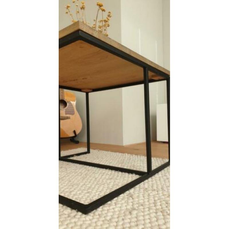 Salontafel, bijzettafel, hout, staal van Home Stock